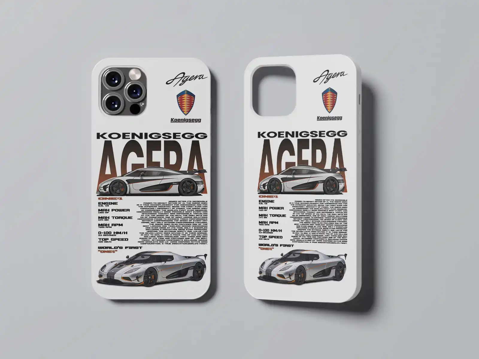 KOENIGSEGG AGERA iPhone Case Edition 